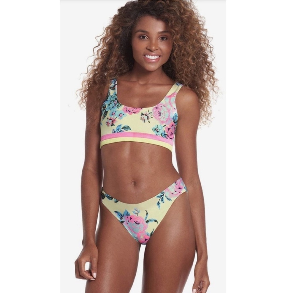 ▪️(BOTTOMS) Maaji Shining Dahlia Reversible Bikini Bottoms- Large.